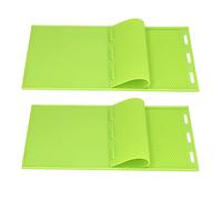 2 Pezzi Fogli di Cera D'api Stampo, Fogli di Fondotinta in Cera D'api Flessibili in Silicone, Fogli A Nido d'Ape di Cera D'api Pressa Embosser Kit per La Fabbricazione di Candele Fai da Te per Adulti