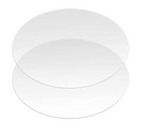 2 Pezzi Foglio Acrilici Trasparenti Rotondo, 30 cm/12 Pollici Disco Acrilici Circolare, Pannelli Pannello di Dischi Circolari Acrilici per Cornice Pittura Artigianato Fai da Te