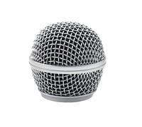 2 pezzi for SM 58 testa del microfono griglia a rete for Shure SM58, SM58S SM58LC SLX2 microfono wireless e cardioide cablato argento