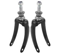 2 Pezzi, Forcella Anteriore per Sedia a Rotelle Nero in Acciaio | Cuscinetti Integrati, Diametro 8mm e Barra 10mm, per Ruote Orientabili da 8 Pollici Colore Casuale