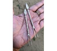 2 pezzi forchetta in argento sterling 925, posate in argento, forchetta per f...