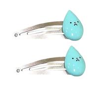 2 pezzi Forcina a forma di goccia d'acqua per ragazze dolci fascino fermagli per capelli estetici accessori per capelli in metallo
