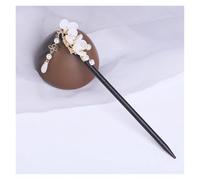 2 pezzi forcina for capelli con nappa a forma di fiore in legno vintage for donne e ragazze, fermaglio for capelli antico, accessori for capelli, spille per Capelli Decorativi Acconciatura(Color6)