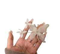 2 pezzi forcine for capelli da donna a forma di farfalla in tulle con fiocco vintage e frangia, for ragazze per Donne