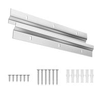 2 Pezzi Francese Gancio per Quadri, 30CM Staffa di Montaggio Nascosta Incastro per Cornic Ganci per Quadri Pesanti con Viti Z Bar Fissaggio a Parete Cornice per Specchi e Quadri Cornici Artistiche