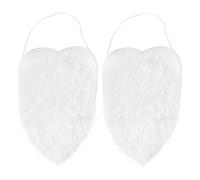 2 pezzi Funny Male Beard Party Cosplay Facial Supplies per il compleanno Halloween Feste natalizie elastiche Fibre di flanella