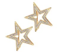 2 pezzi funzionale a forma di stella spilla pin in lega di zinco Corpetto offre convenienza durata per gli appassionati di moda spilla stella, One Size, come descritto