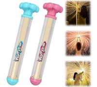 2 pezzi fuochi d'artificio pistola ad acqua, giocattolo estraibile, pistola a spruzzo ad acqua, per bambini e adulti, giocattolo romantico per esterni, piscina, spiaggia, giardino