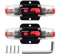 2 Pezzi Fusibile Di Ripristino Dell'Interruttore Automatico in Linea Da 150A,Por