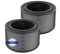 (2 pezzi) FY3200 Filtro HEPA di ricambio compatibile con Philips serie 3200 AC3210, AC3220 e AC3221, filtro H13 True Hepa, filtro 3 in 1, HEPA NanoProtect + carbone attivo (FY3200/30)