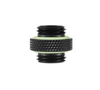 2 pezzi G1/4" Adattatore connettore filettato g1/4 fitting G1/4 maschio a maschio prolunga raccordo per computer sistema di raffreddamento ad acqua nero corto water cooling fittings Wasserkühlung