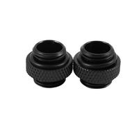 2 pezzi G1/4 Mini filettatura esterna maschio per connettore adattatore rotante per raffreddamento ad acqua, componenti per radiatori, nero