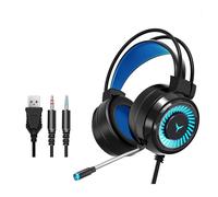 2 pezzi G58 Gaming auricolare a cuffia cablato con microfono, lunghezza cavo: ci