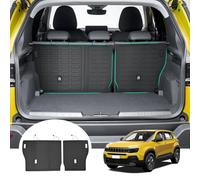 [2 Pezzi] GAFAT Compatibile con Jeep Avenger Hybrid EV 2023 2024 2025 Tappetino per Bagagliaio Posteriore, Facile da Piegare, in TPE per Tutte le Stagioni, Scansione Originale 3D, Avenger Accessori