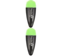 2 pezzi Galleggiante Elettronico da Pesca Luminoso in Plastica 8x2,5x2,5cm | Resistente All’Usura, Indicatore di Abboccata, per Lenza e Pesca in Acqua Dolciastre da Riva