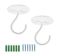 2 pezzi ganci amanti del guardaroba ganci lanterna del portico (bianco)