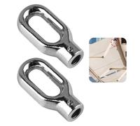 2 Pezzi Ganci per Anelli per Tende da Sole, Gancio per Manovella in Lega di Alluminio, Robusto Hardware per Tende da Sole, Design Elegante, Facile Installazione, Alta Qualità