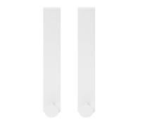 2 Pezzi Gancio in Acciaio Inossidabile Bagno Bianco | Montaggio senza Fori, a Forma di Z, per Cappelli da Doccia, Studenti e Affittuari, Cucina e Dormitorio