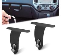 2 Pezzi Gancio per Cassetto Portaoggetti per Opel Grandland 2022-2025 | Presenta un design in pelle curva e un gancio profondo Il retro nano adesivo consente una rapida configurazione d'uso