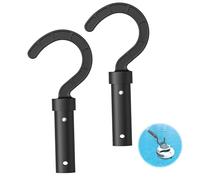 2 Pezzi Gancio per Robot Pulitore Piscina, Pool Hooks for Poles Accessories, Pool Pole Hooks for All Robotic Pool Vacuum Cleaner, Pool Vacuum Sweeper Hooks for Pool Pole Attaches to Telescopic Poles