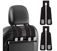 2 pezzi gancio portaoggetti per schienale sedile auto ganci per seggiolino auto gancio poggiatesta auto ganci per seggiolino auto per poggiatesta ganci organizer per seggiolino auto (nero)