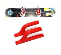 2 pezzi gancio rosso per snowboard, supporto per skateboard, display per long...