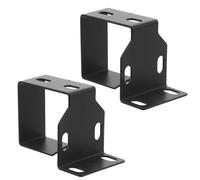 2 Pezzi Gancio Verticale per Gestione Cavi Rack Metallico Nero | Arco, Fissaggio Sicuro e Design , per Cavi Xlr e Box Interfaccia in Studio