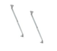 2 Pezzi GedoTec Aprire il pannello di controllo Supporto pieghevole freno Cerniera patta con Guida scanalata nel Braccio per Piegare legno sinistra destra utilizzato Qualità del marchio per Soggiorno - 2x Lunghezza 250 mm