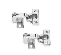 2 pezzi - GedoTec CERNIERA CARAVAN DA 12 mm SPESSORE PORTA kurzarm-scharnier 95° con chiusura automatica Mobili vormontierter Piastra ad angolo Pentola acciaio nichelato QUALITÀ DEL MARCHIO PER LORO