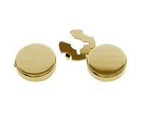 2 pezzi gemelli per abiti da uomo, camicie da festa, rotondi, colore argento, diametro 17,5 mm, 17.5mm Diameter, Plastica, come descrizione