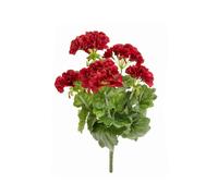 2 pezzi - Geranio Artificiale EUROPALMS Rosso Scuro - 42 cm, Decorazione Estiva