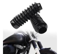 2 Pezzi Ghette Anteriori Forcella Moto Gators Boot Ammortizzatore Per Dyna Wide Glide FXDWG 2007-2008, 2010-2011 Foro 49mm Universale