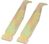 2 pezzi giallo Bar Groove Cleaner Chain Saw Guide Bar Rail Trough Cleaner strumento di pulizia in acciaio al carbonio per la maggior parte delle motoseghe 10 x 1,5 cm, parti e accessori per motosega