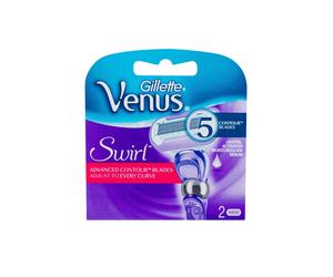 2 pezzi GIlLETTE VENUS Swirl 5 Lame Ricambio si adattano ad ogni curva NUOVE