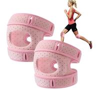 2 Pezzi Ginocchiera Rotulea Regolabile, Rotulea ginocchiere, Cinturino al Ginocchio, Traspirante Ortopedica Rotulea Ginocchiera per Lesioni al Menisco, Dolore Artritico, Infortunio Sportivo (Rosa)