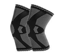 2 Pezzi Ginocchiera Sportiva,Fascia a Compressione,Supporto per Ginocchio da Uomo e Donna,Fitness,Sport e Riabilitazione Ideale,per Artrite, Dolore alle Articolazioni,Lesioni dei Legamenti, Nero,M