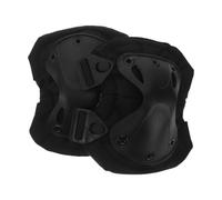 2 Pezzi Ginocchiere con Guscio Rigido, Imbottitura Traspirante Nera | Protezione per Addestramento e Superfici Ruvide, Tessuto e Plastica, Comfort in Ginocchio, Antiabrasione