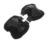 2 Pezzi Ginocchiere Rigide Nere 19x17x6cm per Uomini outdoor | Cinghie Robuste, Design Traspirante, Imbottitura Interna Ammortizzante, per Posa a Terra e Arrampicata