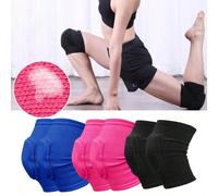2 pezzi Ginocchiere sportive da compressione, protettori di ginocchio elastici con spugna spessa, supporto per il ginocchio per accessori da palestra Nero-nero,Rosa rossa 2pz,Grigio 2pz,Nero-S codice-