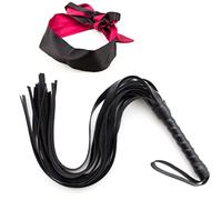 2 Pezzi Giocattoli del Sesso con benda Occhi Maschera Erotica In Pelle Whip Hand Spanking Slapper Paddle Giocattoli Del Sesso Accessori per BDSM SM Adulti