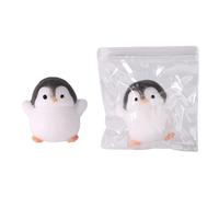 2 Pezzi Giocattoli Taba Squishy Penguin, Morbido Giocattolo Antistress a Forma Pinguino TPR Giocattoli novità a Forma di Animale per Regalo Compleanno di Natale (Bianco e Nero)