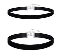 2 Pezzi Girocolli Collane Choker In Velluto Girocollo Di Nastro Nero Per Donne Ragazze
