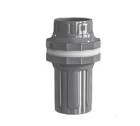 2 Pezzi Giunto Di Collegamento For Acquario In Plastica Grigia PVC, ID20/25/32/40/50MM Raccordi For Tubi Di Alimentazione Dell'acqua Del Filtro Di Ingresso E Uscita Dell'acquario(20mm)