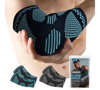 2 Pezzi Gomitiera Elastica per Supporto Braccio, Fascia per Protezione da Gomito, Supporto durante lo Sport, Fascia Gomito Palestra, Unisex Uomo-Donna,blu,M
