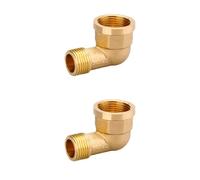 2 Pezzi,Gomito 90° In Ottone,Angolo In Ottone Di 90 Gradi,Filettatura Interna 25 Mm x Filettatura Esterna 20 Mm,Raccordo a Gomito Per Rubinetto, Radiatore, Scarico, Compressore, Aria Condizionata