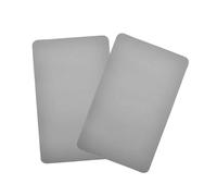 2 Pezzi Gonfiabile Barca Riparazione Patch Plastica 20 x 12cm Pool Liner Patch Tagliare a Dimensione Quadrato Pool Patch Kit di riparazione per Accessori Ricreazione all'aperto(Grigio)