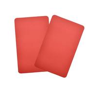 2 Pezzi Gonfiabile Barca Riparazione Patch Plastica 20 x 12cm Pool Liner Patch Tagliare a Dimensione Quadrato Pool Patch Kit di riparazione per Accessori Ricreazione all'aperto(Rosso)