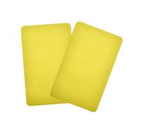 2 Pezzi Gonfiabile Barca Riparazione Patch Plastica 20 x 12cm Pool Liner Patch Tagliare a Dimensione Quadrato Pool Patch Kit di riparazione per Accessori Ricreazione all'aperto(Giallo)