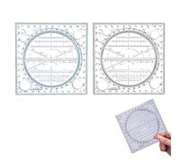 2 Pezzi Goniometro 360° gradi Professionale in Plastica Goniometro Rotondo Plastica Strumenti di Misurazione Matematica Organica Semicerchio Cerchio Goniometro Disegno Modello Strumento Righello