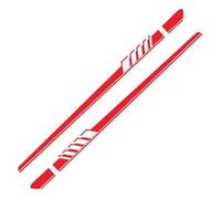 2 pezzi Gonne Laterali Auto per Infiniti Q50,Pedane Laterali Sottoporta Estensioni Minigonne Diffusore,Accessori Styling Esterni,B-Red